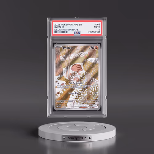 2025 Pokémon Jtg EN-Journey Together #165 Swinub - Illustration Rare (PSA 9 MINT)