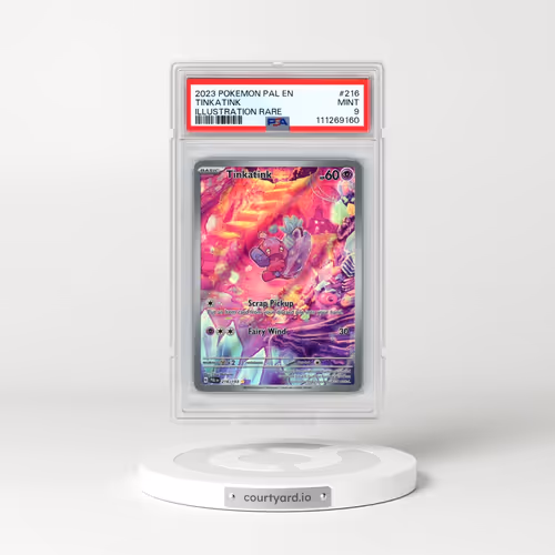 2023 Pokémon Pal EN-Paldea Evolved #216 Tinkatink - Illustration Rare (PSA 9 MINT)