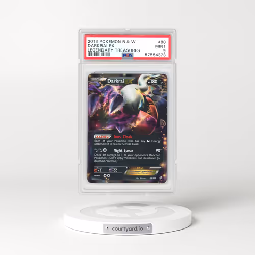 2013 Pokémon Black & White Legendary Treasures #88 Darkrai EX - Holo (PSA 9 MINT)