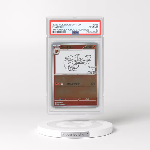 2023 Pokémon SV-P Promo #065 Flareon - YU Nagaba X Pokemon Card Game Campaign (PSA 10 GEM MINT)