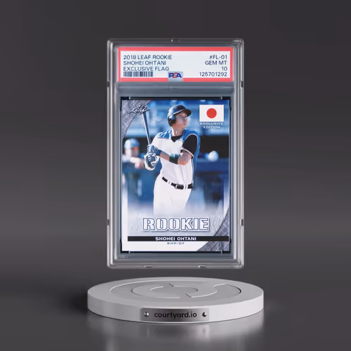 2018 Leaf Rookie Ohtani Exclusive Flag #FL-01 Shohei Ohtani (PSA 10 GEM MINT)