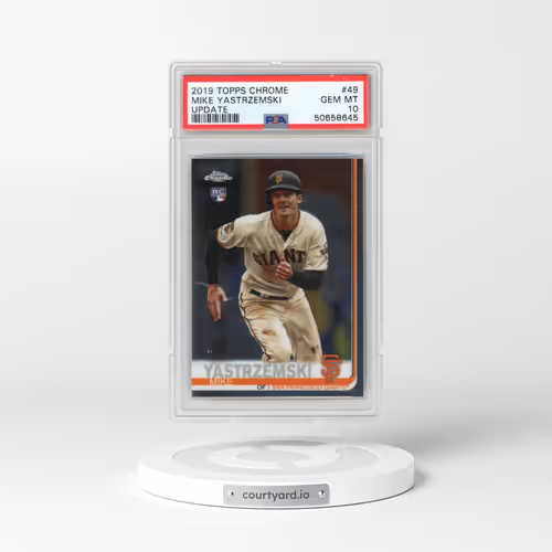 2019 Topps Chrome Update #49 Mike Yastrzemski (PSA 10 GEM MINT)