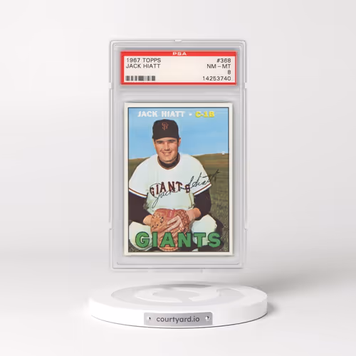 1967 Topps #368 Jack Hiatt (PSA 8 NM-MT)