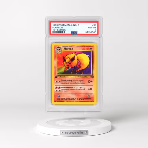 1999 Pokémon Jungle #19 Flareon - 1st Edition (PSA 8 NM-MT)
