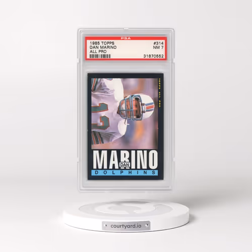 1985 Topps #314 Dan Marino - All Pro (PSA 7 NM)