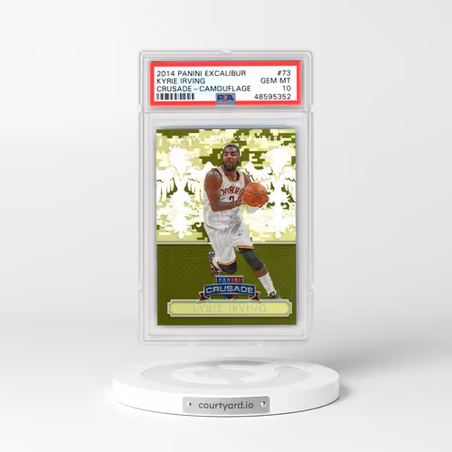 2014 Panini Excalibur Crusade #73 Kyrie Irving - Camouflage (PSA 10 GEM MINT)