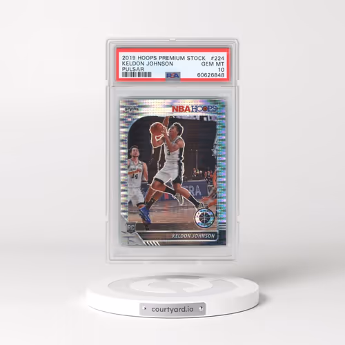 2019 Panini Hoops Premium Stock #224 Keldon Johnson - Pulsar (PSA 10 GEM MINT)