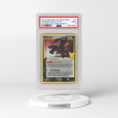2021 Pokémon Celebrations Classic Collection #17 Umbreon-Gold Star (PSA 9 MINT)