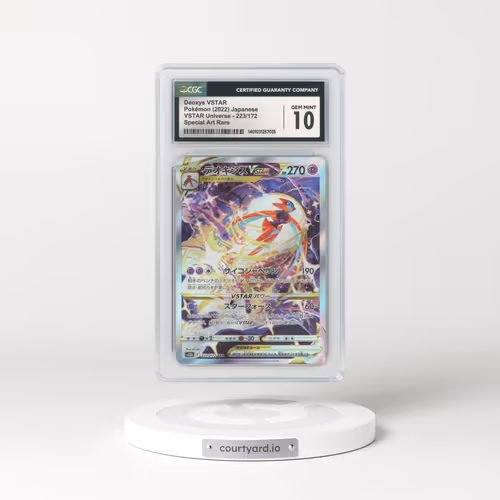 2022 Japanese VSTAR Universe #223 Deoxys VSTAR - Full Art Holo (CGC 10 GEM MINT)