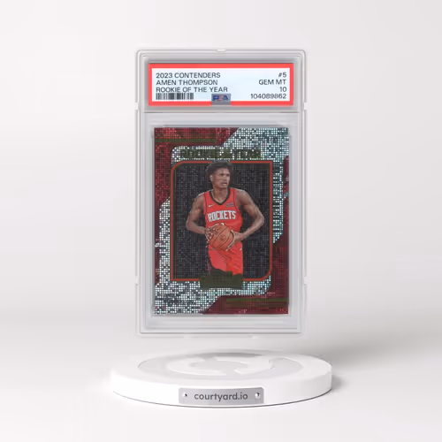 2023 Panini Contenders Rookie of the Year Contenders #5 Amen Thompson (PSA 10 GEM MINT)