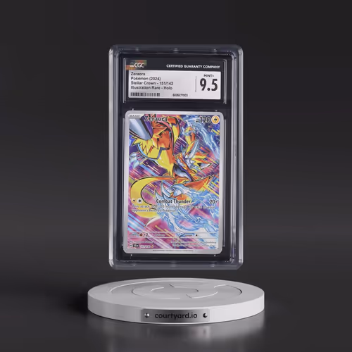 2024 Stellar Crown - SCR EN #151/142 Zeraora - Illustration Rare Holo (CGC 9.5 MINT+)