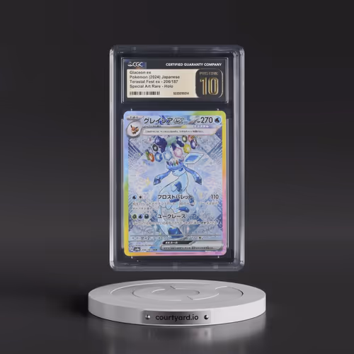 2024 High Class Pack: Terastal Fest ex - sv8a #206/187 Glaceon ex - Special Art Rare Holo (CGC 10 PR