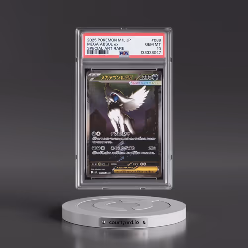2025 Pokémon M1l-Mega Brave #089 Mega Absol EX - Holo Special Art Rare (PSA 10 GEM MINT)