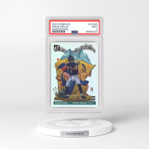 2022 Panini Donruss Downtown #DTMW Malik Willis (PSA 9 MINT)