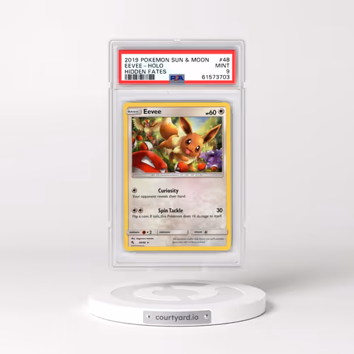 2019 Pokémon Sun & Moon Hidden Fates #48 Eevee - Holo (PSA 9 MINT)