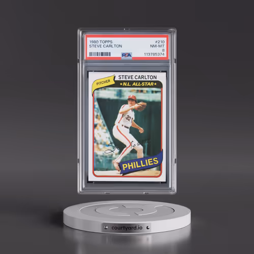 1980 Topps #210 Steve Carlton (PSA 8 NM-MT)