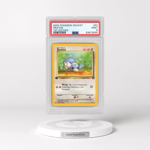 2000 Pokémon Rocket #53 Dratini - 1st Edition (PSA 9 MINT)