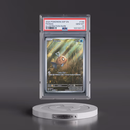 2024 Pokémon Ssp EN-Surging Sparks #198 Feebas - Illustration Rare (PSA 10 GEM MINT)