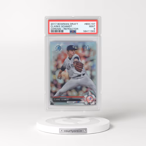 2017 Bowman Draft #BDC197 Clarke Schmidt - Chrome-Refractor (PSA 9 MINT)