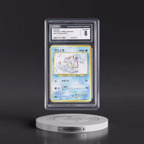 1999 Neo Premium File Totodile - No Rarity (CGC 8 NM-MT)