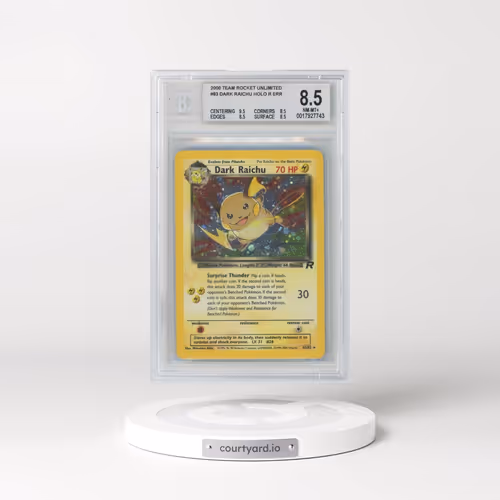 1999 Team Rocket #83 Dark Raichu - Holo (BGS 8.5 NM-MT+)