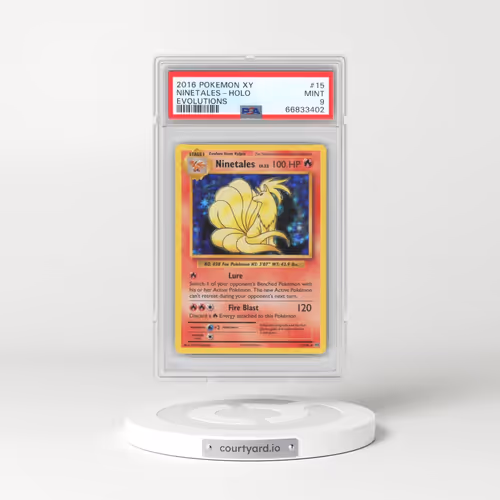 2016 Pokémon XY Evolutions #15 Ninetales - Holo (PSA 9 MINT)