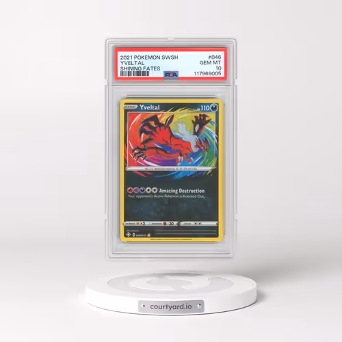 2021 Pokémon Sword & Shield Shining Fates #046 Yveltal (PSA 10 GEM MINT)