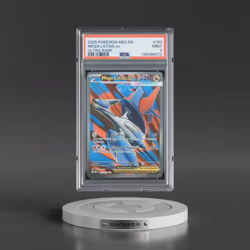 2025 Pokémon Meg EN-Mega Evolution #163 Mega Latias EX - Holo Ultra Rare (PSA 9 MINT)