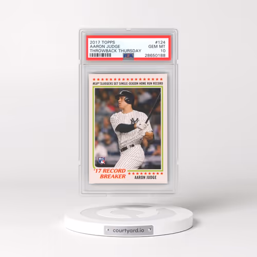 2017 Topps Throwback Thursday #124 Aaron Judge (PSA 10 GEM MINT)