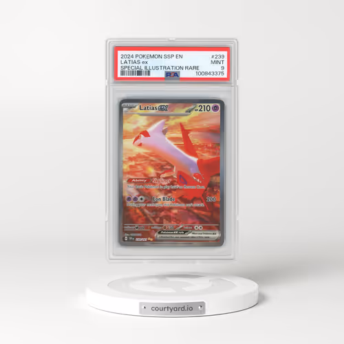 2024 Pokémon Ssp EN-Surging Sparks #239 Latias EX - Holo Special Illustration Rare (PSA 9 MINT)