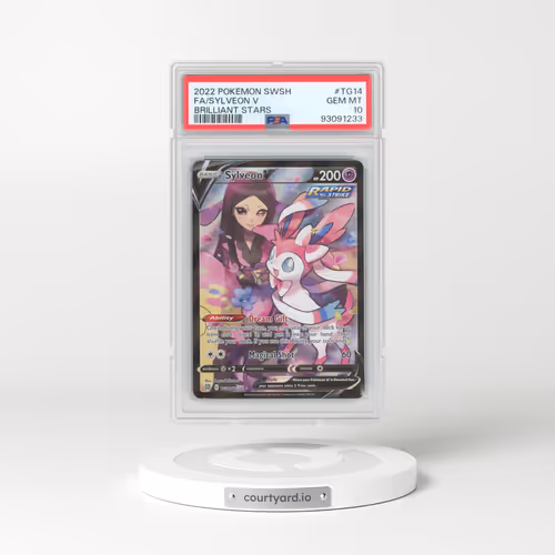 2022 Pokémon Sword & Shield Brilliant Stars #TG14 Sylveon V - Holo Full Art (PSA 10 GEM MINT)