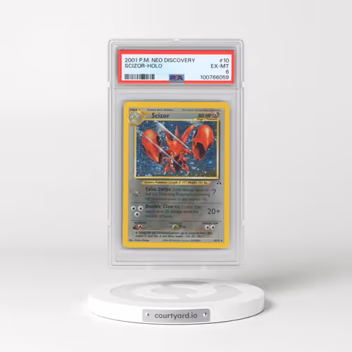 2001 Pokémon Neo Discovery #10 Scizor - Holo (PSA 6 EX-MT)