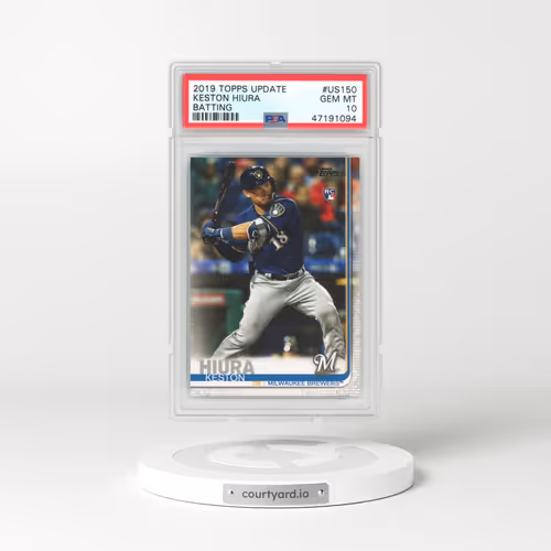 2019 Topps Update #US150 Keston Hiura - Batting (PSA 10 GEM MINT)