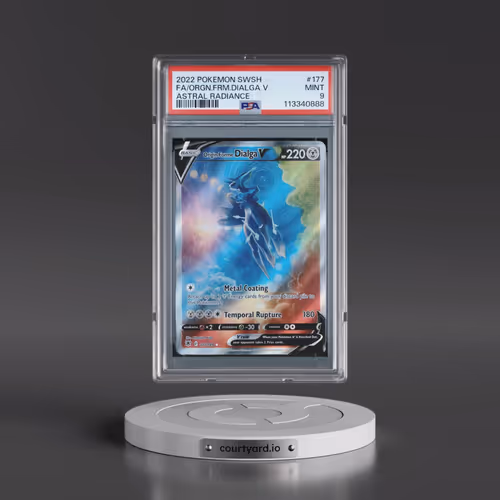 2022 Pokémon Sword & Shield Astral Radiance #177 Origin Forme Dialga V - Holo Full Art (PSA 9 MINT)