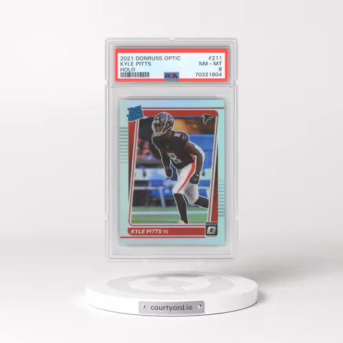 2021 Panini Donruss Optic #211 Kyle Pitts - Holo (PSA 8 NM-MT)