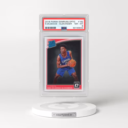 2018 Panini Donruss Optic #162 Shai Gilgeous-Alexander (PSA 8 NM-MT)