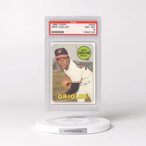 1969 Topps #453 Mike Cuellar (PSA 8 NM-MT)