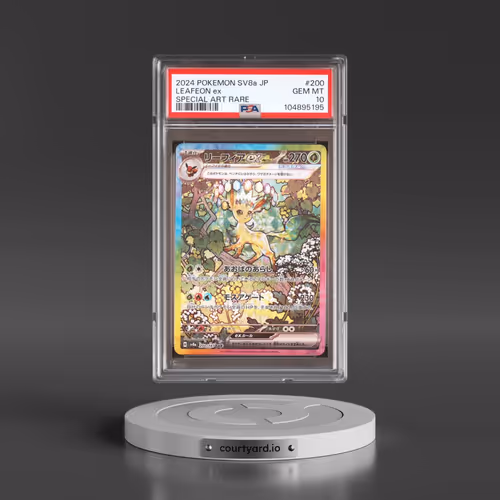 2024 Pokémon Sv8a-Terastal Fest EX #200 Leafeon EX - Holo Special Art Rare (PSA 10 GEM MINT)