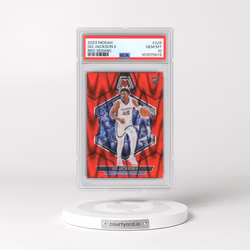 2023 Panini Mosaic #228 GG Jackson II - Red Seismic (PSA 10 GEM MINT)