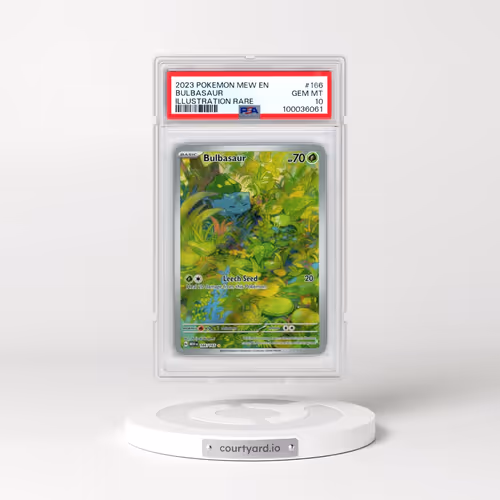 2023 Pokémon Mew EN-151 #166 Bulbasaur - Illustration Rare (PSA 10 GEM MINT)