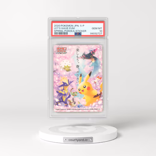 2020 Pokémon S Promo Let's Have Fun! Spring, Pokeka - Sticker (PSA 10 GEM MINT)