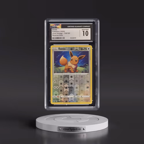 2020 Vivid Voltage #130/185 Eevee - Reverse Holo (Plain Holo with Energy Symbols) (CGC 10 GEM MINT)