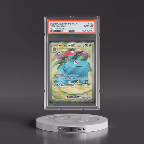 2023 Pokémon Mew EN-151 #182 Venusaur EX - Holo Ultra Rare (PSA 10 GEM MINT)