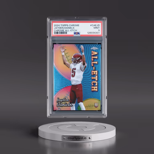 2024 Topps Chrome Chrome All-Etch #CAEJD Jayden Daniels (PSA 9 MINT)