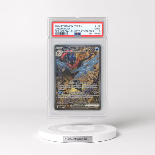 2024 Pokémon Svp EN-SV Black Star Promo #132 Greninja EX - Holo Shrouded Fable Special Illustration Collection (PSA 9 MINT)