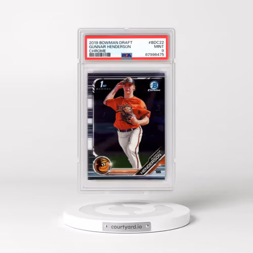 2019 Bowman Draft #BDC22 Gunnar Henderson - Chrome (PSA 9 MINT)