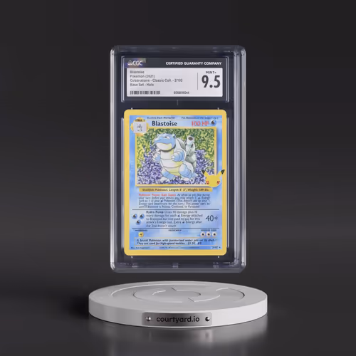 2021 Celebrations - Classic Collection #2/102 Blastoise - Base Set Holo (CGC 9.5 MINT+)
