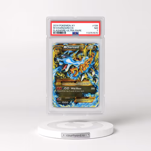 2014 Pokémon XY Flashfire #108 M Charizard EX - Holo Ultra Rare (PSA 7 NM)