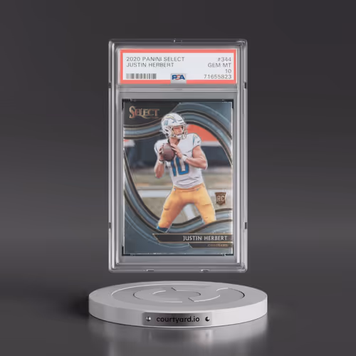 2020 Panini Select #344 Justin Herbert (PSA 10 GEM MINT)
