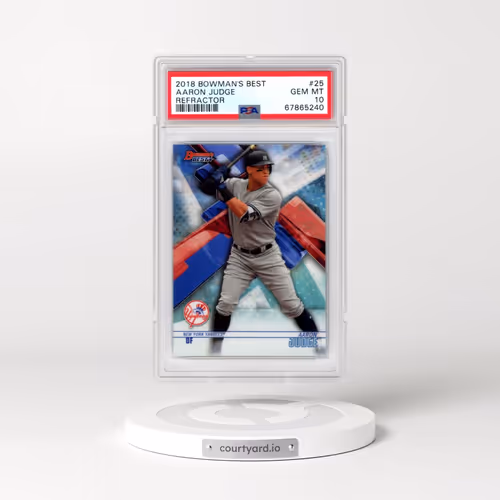 2018 Bowman's Best #25 Aaron Judge - Refractor (PSA 10 GEM MINT)